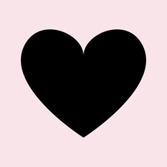  Heart icon, Symbol of Love Icon flat style modern design Isolated on Blank Background