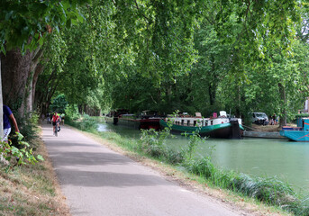 Péniches Canal du Midi Toulouse France