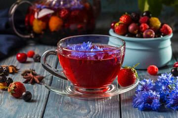 Image with berry tea.
