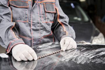 Spotter, a Welding machine for straightening dents on the car body. spot welding of metal. Repair...