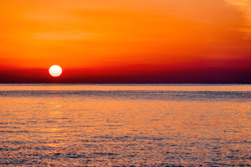 Sunrise over Mediterranean Sea