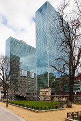 Obraz premium Torres de Isozaki en Bilbao, Vizcaya, País Vasco