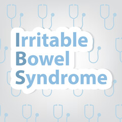 IBS (Inflammatory Bowel Syndrome) concept- vector illustration