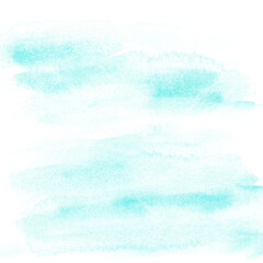 Fototapeta na wymiar Turquoise White gradient watercolor background Textured ombre card invitation design