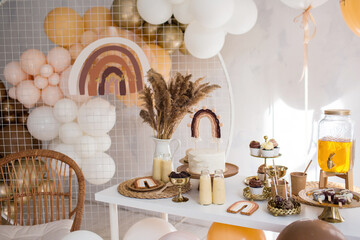 The decor of the birthday