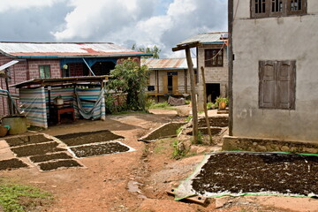 Ta Yaw village in Shan mountains. Near Kalaw city. Myanmar. Asia.