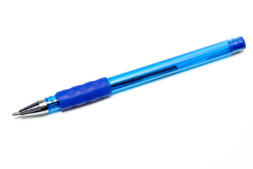 Transparent pen isolated on the white background