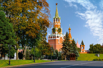 Fototapeta na wymiar Spasskaya tower of the Moscow Kremlin. Russia.