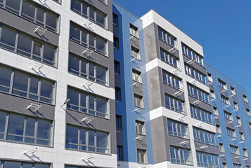 Modern panel apartment building