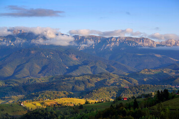 Fototapeta na wymiar Alpine landscape of Bucegi Mountains, Romania, Europe