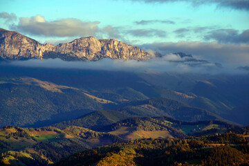 Fototapeta na wymiar Alpine landscape of Bucegi Mountains, Romania, Europe