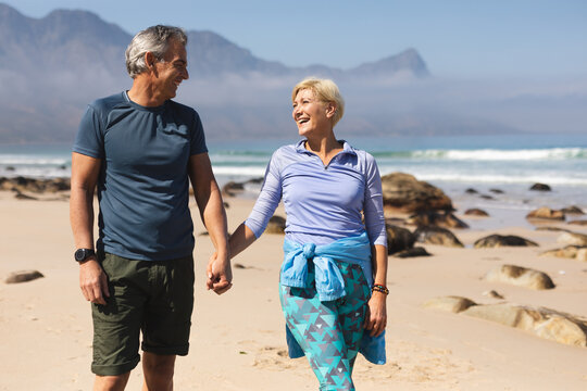 Senior couple spending time in nature together