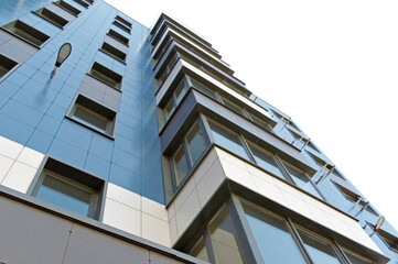 Modern panel apartment building