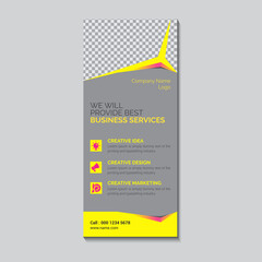Obraz premium Roll-Up Banner Template Design