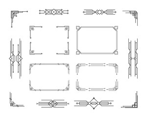 Black art deco.