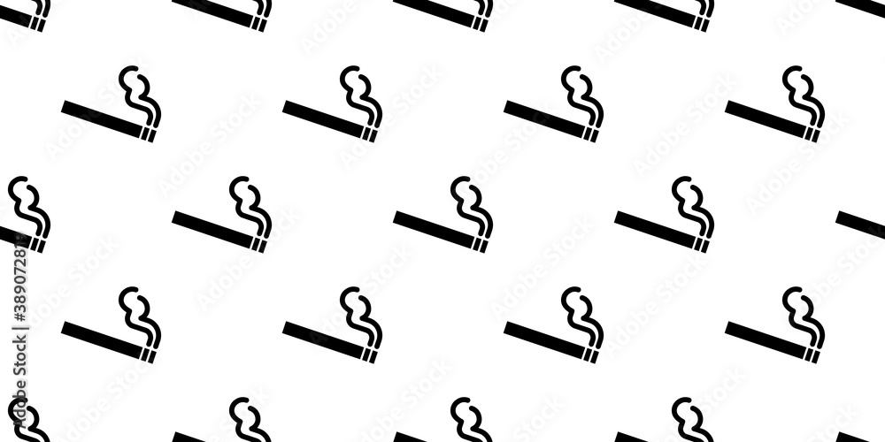 Poster seamless cigarette icon pattern, repeats vertically and horizontally