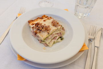 Bolognese lasagne