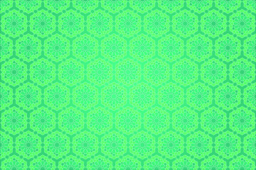 Turquoise islamic geometric background. Based on ethnic ornaments. Background for elegant muslim greeting cards.