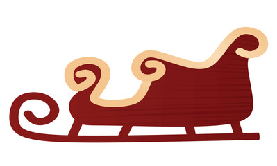 Santa Claus carriage. vector illustration