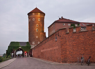 Sandomierz tower at Wawel castle in Krakow. Poland