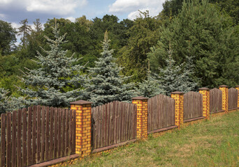 Fence in Leknica. Poland