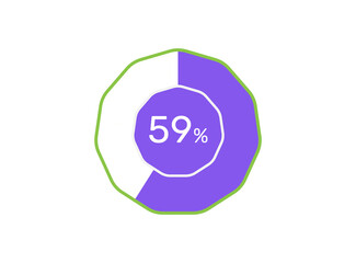 59 Percentage, 59 Percentage ready to use for web design, infographic or business 