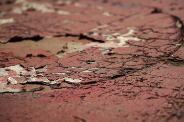 Obraz premium Old wall with cracked paint. Background for design. White picture with grunge scratches