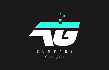 ag a g alphabet letter logo combination in blue and white color. Creative icon design for business and company