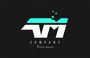 Fototapeta premium am a m alphabet letter logo combination in blue and white color. Creative icon design for business and company
