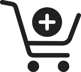 Shopping basket cart vector icon