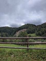 fence in the mountains
