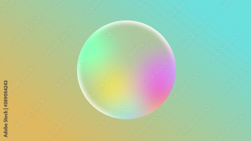 Poster abstract gradient color animation background. colorful circle shape motion background.