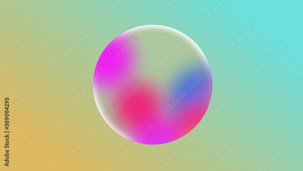 Poster abstract gradient color animation background. colorful circle shape motion background.