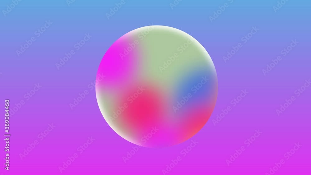 Poster abstract gradient color animation background. colorful circle shape motion background.