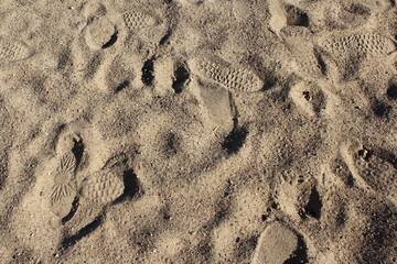 footprints in the sand