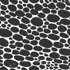 Monochrome Seamless Pattern for fabric design. Water splash paint splatter. Background texture old fabric. Ink paint Line vector.