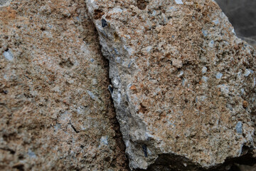dirty pieces of concrete rock with details texture