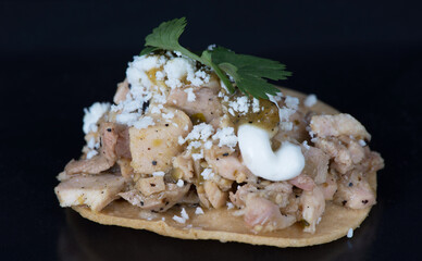 Pork Carnitas with Cilantro Crema