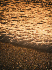 Water Textures Beach Sand Background Sunset