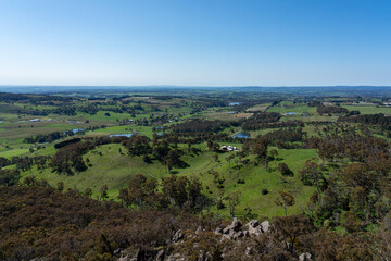 Fototapeta na wymiar Green landscape of Australian country.