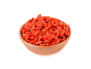 Goji Berries isolated on white backgrund