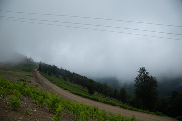 North Of Iran In Fog