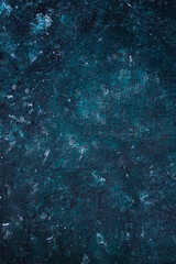 Darkmood Turquoise grainy backdrop grunge empty space for mock up.