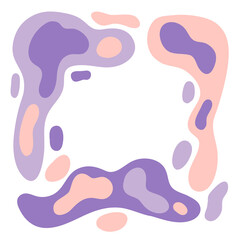 Hand drawn colorful border frame for your concept logo design or social media banner.