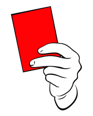 Hand with election card. Vector Illustration and icon. 