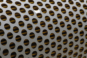 detail of a tractor oil filter