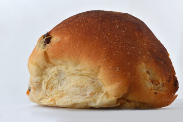 fruit bun on a white background