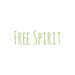 ''Free spirit'' Word Lettering