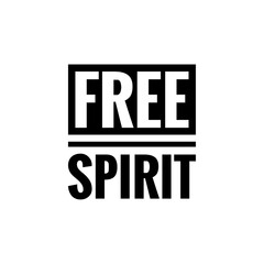 ''Free spirit'' Word Lettering