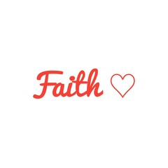 ''Faith'' Sign / Design / To print / For Graphic/Web/App Design Development